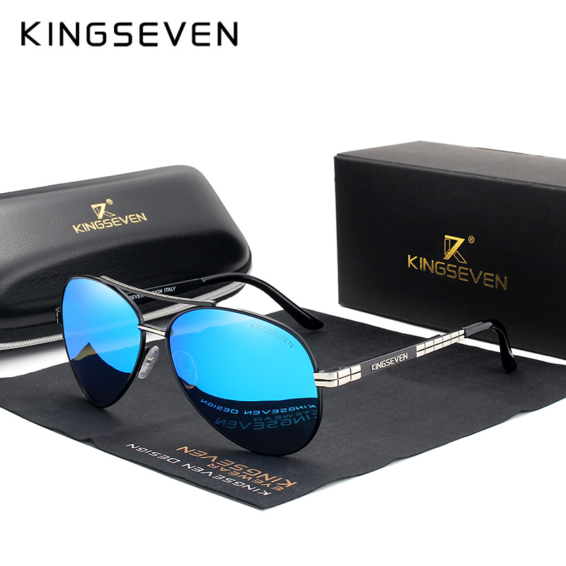 Sunglasses Aviator Polarized - KINGSEVEN 2024 남성 UV400 보호를 위한