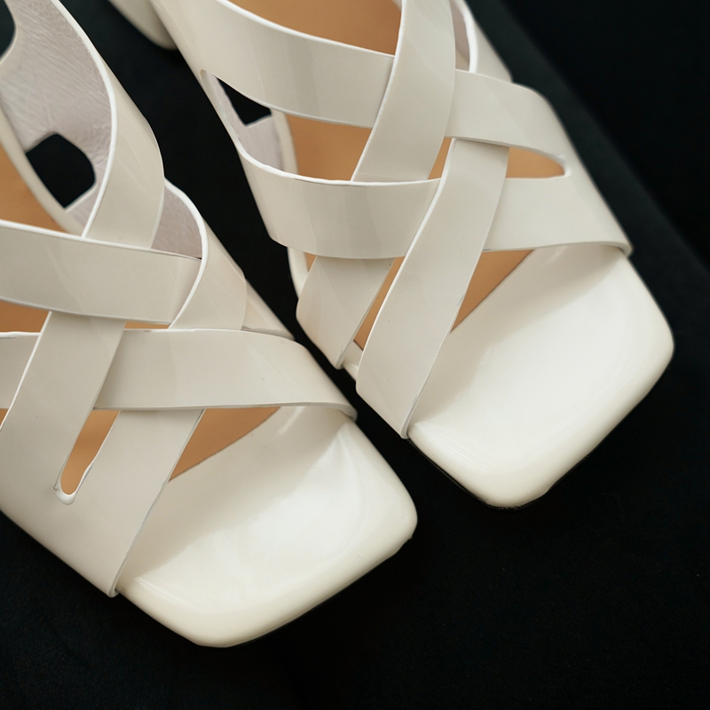 여성용 신상 여름 천연 가죽, 양가죽, 페이턴트 가죽  - Casual Sandal Leather 리뷰 및 가격